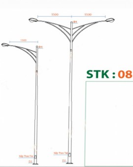 Cột Đèn Đường STK8