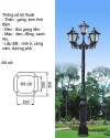 Cột đèn sân vườn HD 5/553