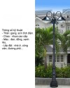 Cột đèn sân vườn HD 2.012