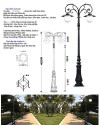 Cột đèn sân vườn HD 2.016